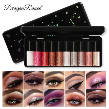 Wholesale Waterproof Glitter Eyeliner Set - Private Label 10 Color Liquid Eyeliner