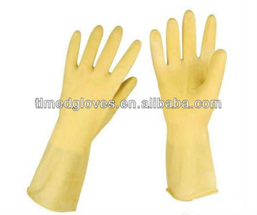 chemical-resisted latex industrial gloves
