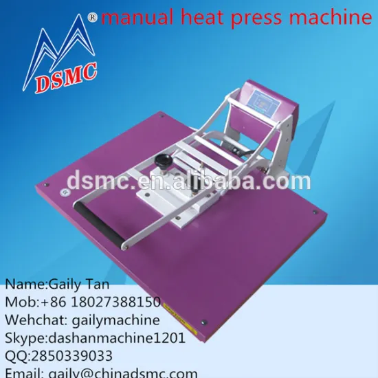 60*80cm best sales factory price manual heat press machine