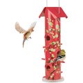 Hanging Tube Birdfeeder with 6 Feeding Ports