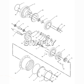 Swafly Hot Sale New 1719333 Cover για την Final Drive Group 307B 307C 308C