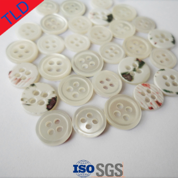 Colored shirt mother of pearl buttons