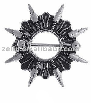 316L steel nipple ring jewelry
