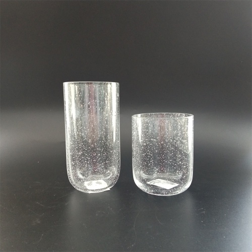 Clear bubble inside drinking glass set with factory price