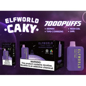 Popular Vape Elf World Caky 7000 Puff