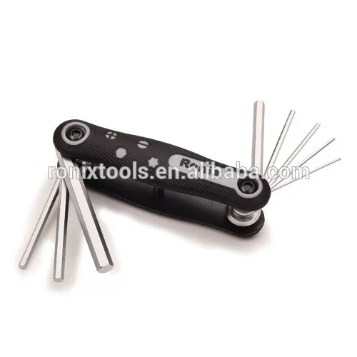 RONIX FOLDING HEX KEY SET (8 pcs ) RH-2020 / ALU GRIP HEX KEY SET (8 pcs) RH-2040