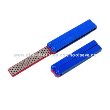 Double-sided fold diamond sharpener, 3/4x4"