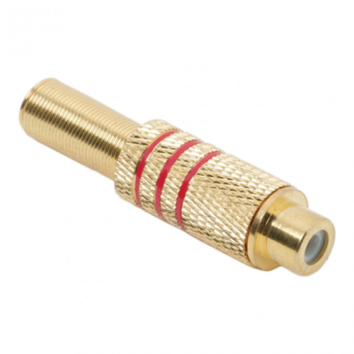 RCA Female Gold Plated Red Black Soldering Connector