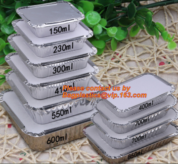 Disposable Aluminium Foil Tray, Container for Food Packaging, foil lunch box, aluminum lunch box, foil bowl, deli tray food foil