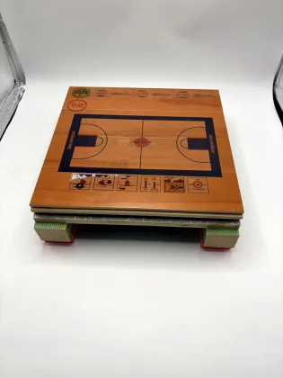 Assembled sports wood flooring for indoor basketball court