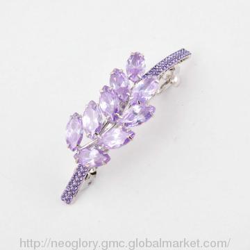 Fashion hair clip with Swarovski crystal and zircon