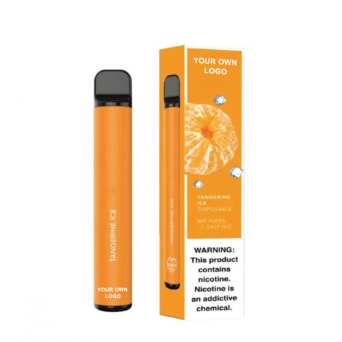 Kohandatud logovahv pluss ühekordselt kasutatav vape 800 puffs