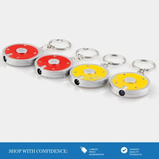 manufacture cheap plastic torch light key chains
