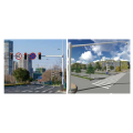 street light double arm pole