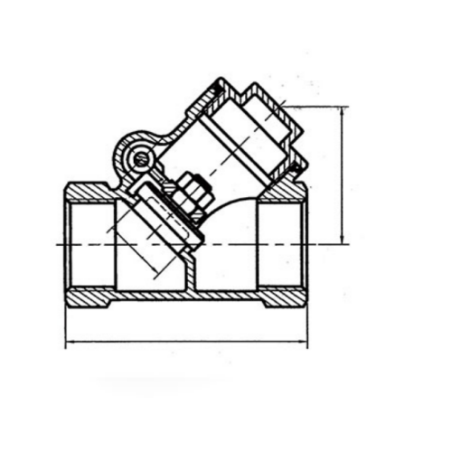 Y Type Check Valve Drawing