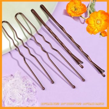 Women's Brown Hair Barrettes 300 Pack