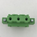 Pluggable female terminal block with flange ears