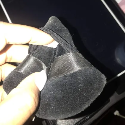 Custom Black Pink Logo Angled Powder Puff with Pocket Triangle - Cosmetics Applicator