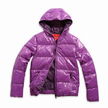Lady's Winter Jacket with Washed Technique, OEM Services are Provided
