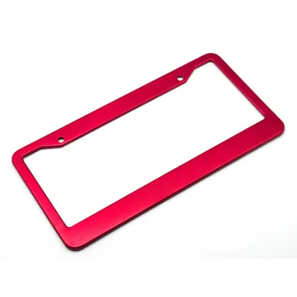 Auto Custom Aluminium Alloy Tinted Purple License Plate Frame