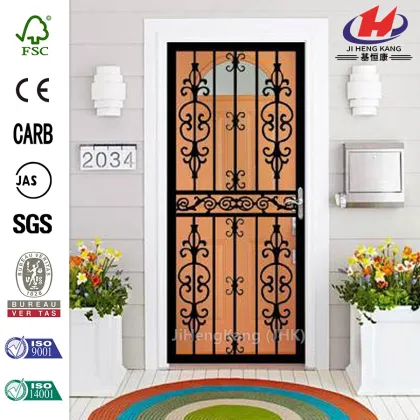 105 Series Black Hinge Left Van Gogh Security Door