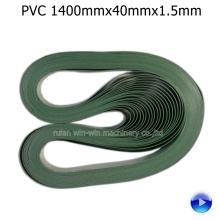 12pcs 1400mmx40mmx1.5mm PVC material transmission conveyor belt for side sealing bag making machine have video