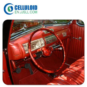Finished products celluloid sheets for steering wheel wraps