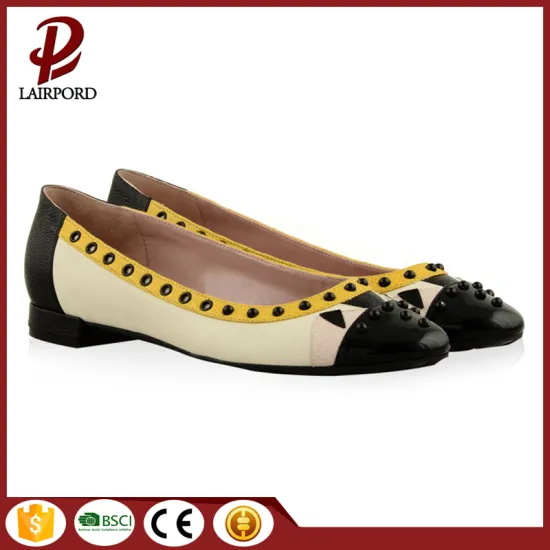 black comfortable flat women shoes wholesale