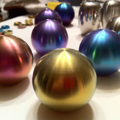 Colorful Angell Aura Quartz Titanium Crystal Balls Sale