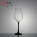 Frosted Stem Transparent Glass Red Wine Cup Goblet