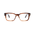Χονδρική νεότερη μόδα ορθογώνιο unisex γυαλιά μαύρα demi οξικό οπτικά γυαλιά πλαίσια