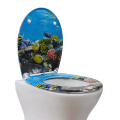 Duroplast Toilet Seat Soft Close in undersea pattern