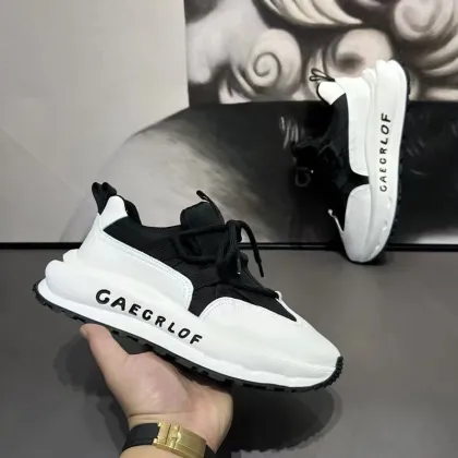2025 New Breathable Men's Sports Shoes - Thick Soled Casual Shoes Wholesale