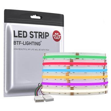 DC24V Ultra Thin RGBW LED Strip 896LEDs/m 12mm Width FCOB COB
