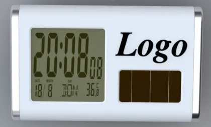 Solar power clock