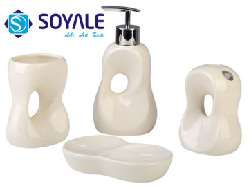 2015 Modern Fashion Design Ceramic Bathroom Accessories Set