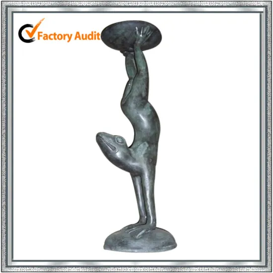 Garden decoration Bonze Frog Statue YL-K090