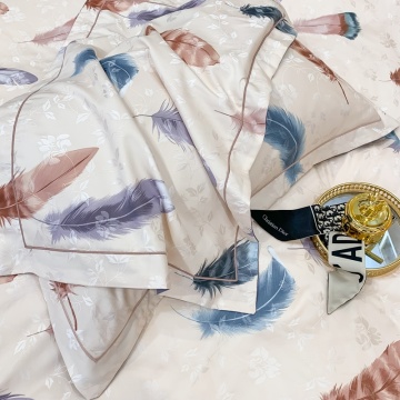 Jacquard Fabric Comfortable Bedding King Duvet Cover Set