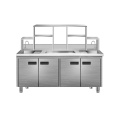 Stainless Steel Metal Sandblasting Kitchen Cabinet