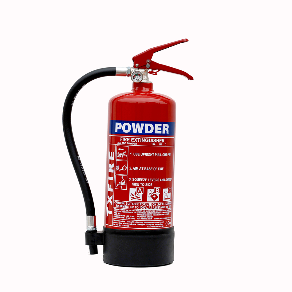 portable dry chemical powder fire extinguisher