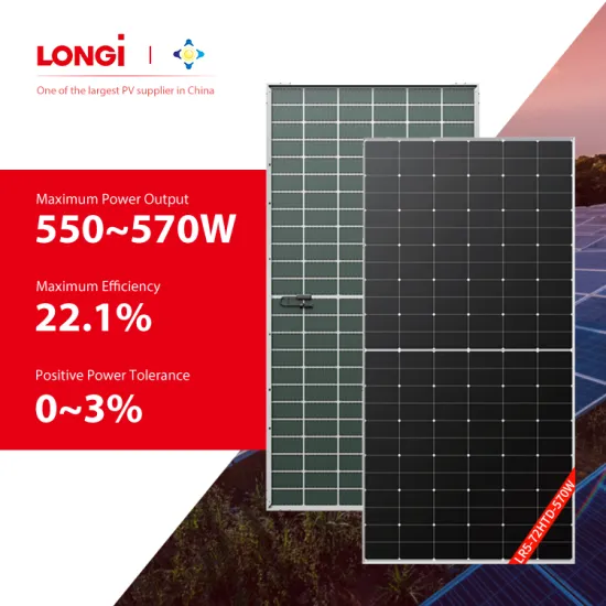 LONGI Hi-Mo High-Power Bifacial PV Modules: 550W to 570W Dual Glass Double Mono Solar Panels