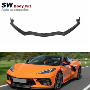 SW Carbon Fiber Front Bumper Lip for Chevrolet Corvette C8 2020-2022 Spoiler Splitter