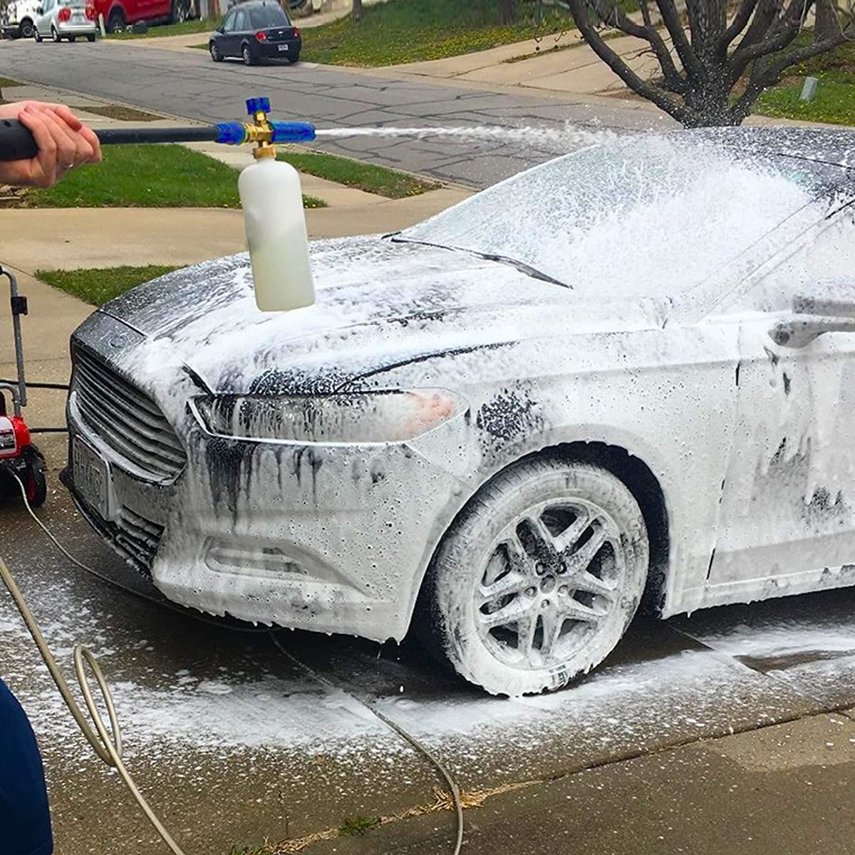 Schneeschaum Lance Shampoo Auto Seifenwaffenreinigungsdruck Waschmaschine Verstellbare Schaumkanone