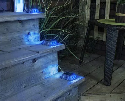 Solar Led Deck Lights Outdoor Waterproof Deck Lighting