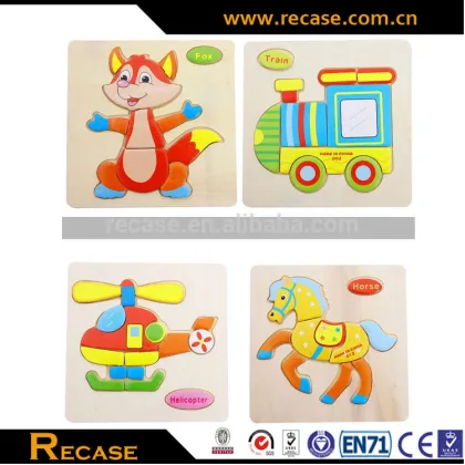 Animal 3d Wood Jigsaw Puzzle Wooden Teaching and Learning Animal Jigsaw