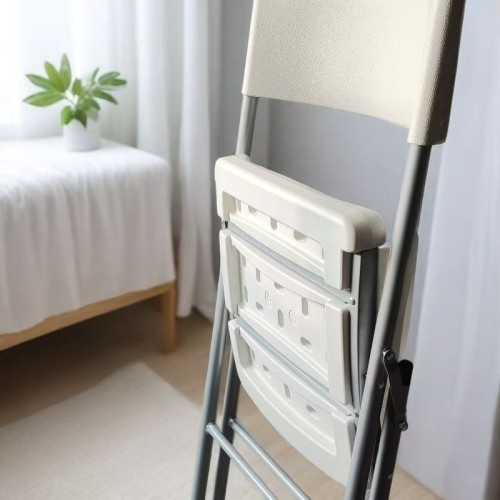 Portable White Plastic Folding Dining Tables Chairs