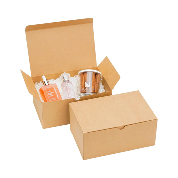 Custom Low MOQ Logo Printed Kraft Gift Boxes for Shipping and Mailing