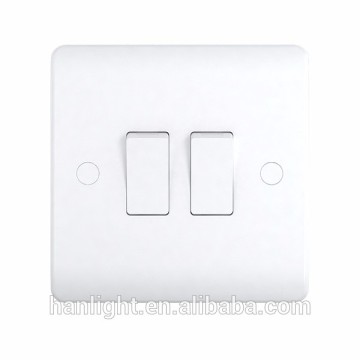 10A 2 Gang 1 Way Popular CE certificated easy installing switch
