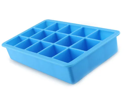 square shape ice cube silicone trays mold