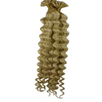 Brazilian virgin hair, super quality prebonded hair extensions